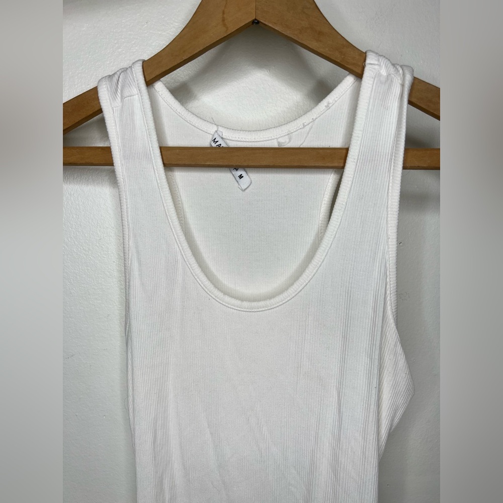 Mangopop Racerback Ribbed Bodysuit - Picture 2 of 6